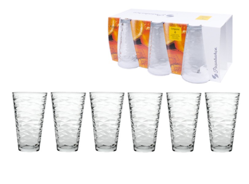 ÜVEGPOHÁR ORIGAMI 6DB-OS SZETT 3,3DL 52660
