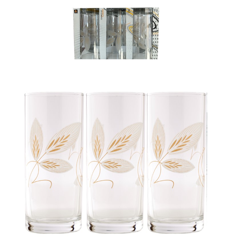 ÜVEGPOHÁR 6DB CLASSICO DEKOR WHEAT 91206D260