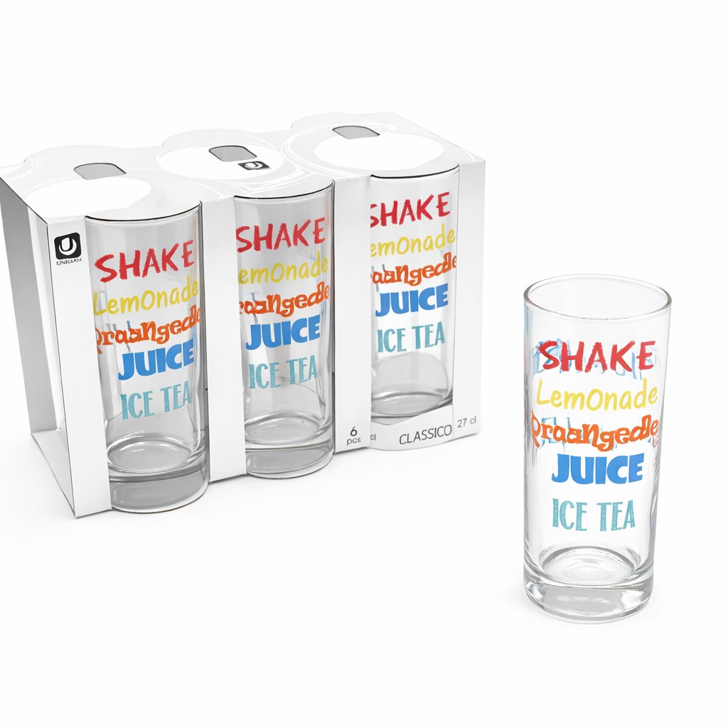 ÜVEGPOHÁR 6DB CLASSICO DECOR WITH ICE 91206D390 2,7DL