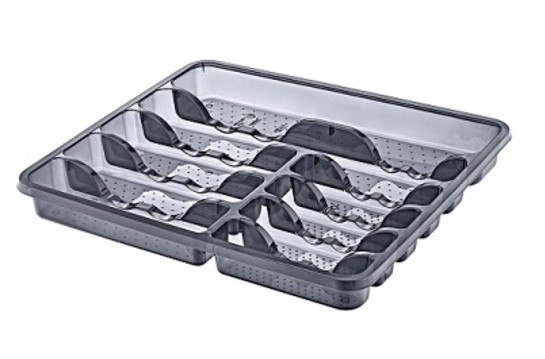 Ö-C009 EVŐESZKÖZTARTÓ 8 RÉSZES SZÜRKE