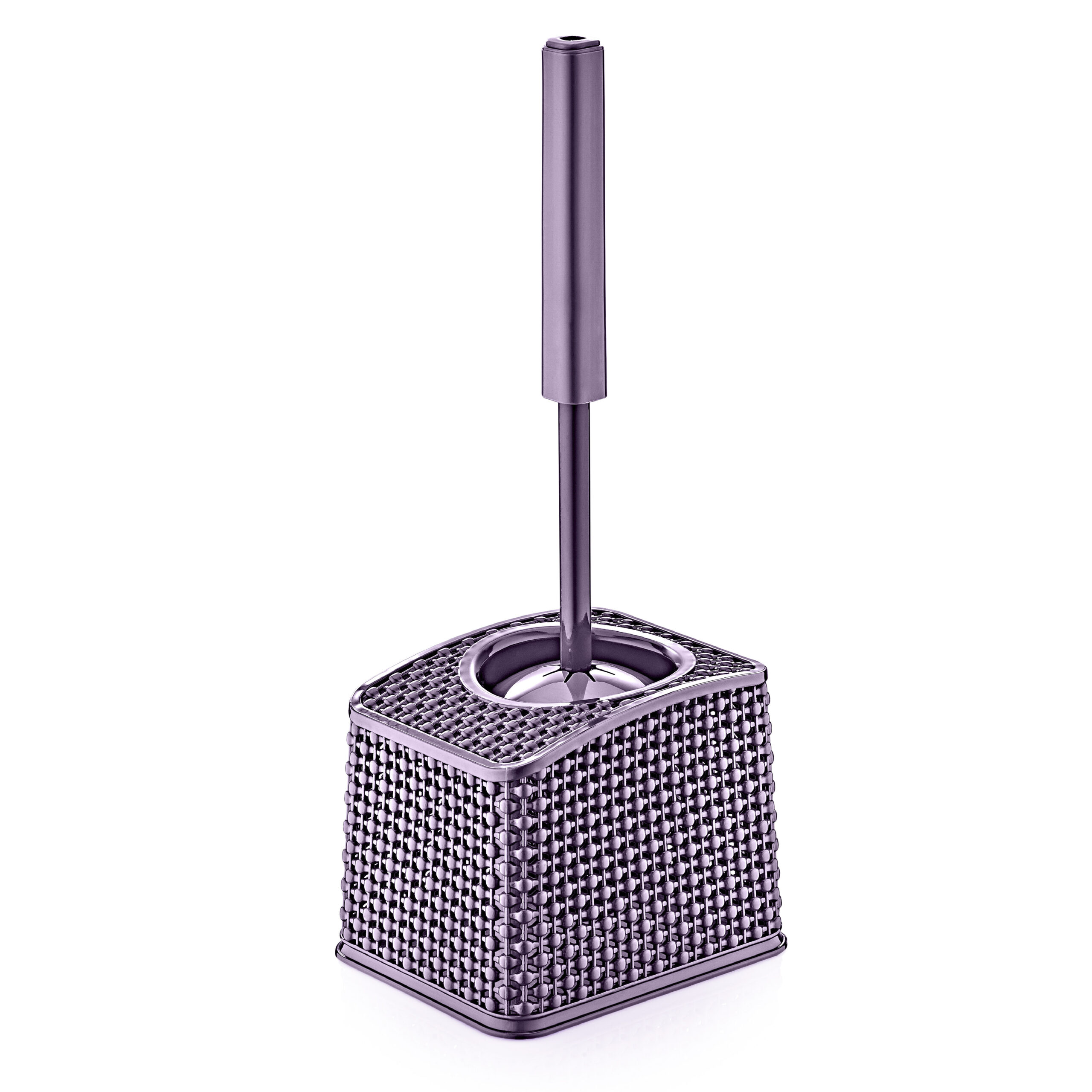 Ö-N011 VÍZCSEPP MINTÁS WC KEFE TOKKAL X88 LILA