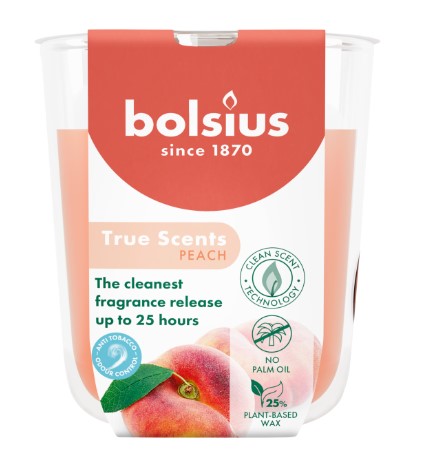 BOLSIUS ILLATGYERTYA ÜVEGBEN 25HR 80/73 MM- BARACK