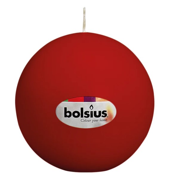 BOLSIUS KEREK GYERTYA 70 MM-BORVÖRÖS