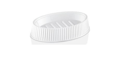 Ö-CZ016 OVÁLIS SZAPPANTARTÓ-FEHÉR