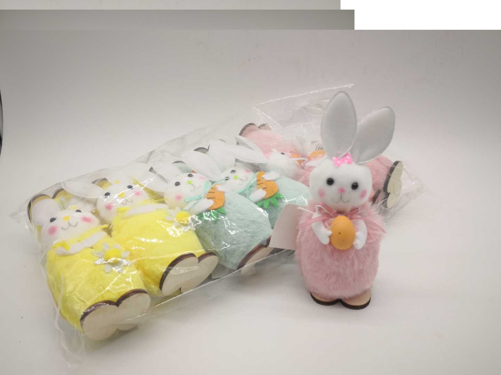 HÚSVÉTI SZŐRME NYÚL DEKOR 16CM (845624)