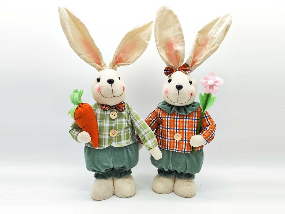 HÚSVÉTI PLÜSS NYÚL DEKOR 48CM (848229)