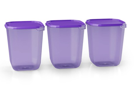 COZ TBD KOCKA ÉTELTÁROLÓ DOBOZ 3DB-OS SZETT 3X1851ML