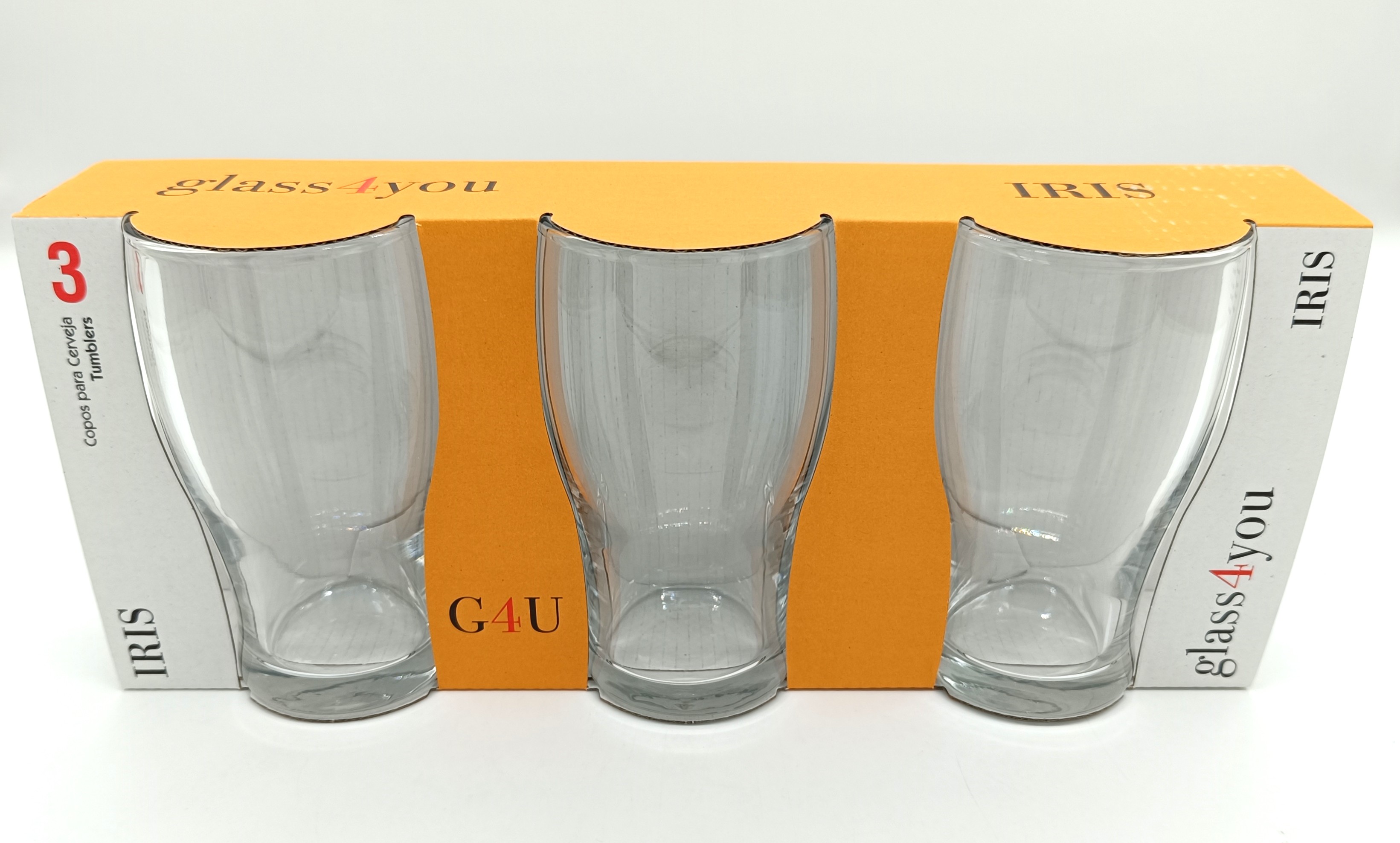 ÜVEGPOHÁR SÖRÖS TULIPE 3DB-OS 285CC 42737