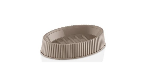 Ö-CZ016 LINE DEKOROS OVÁLIS SZAPPANTARTÓ-X161 BÉZS 