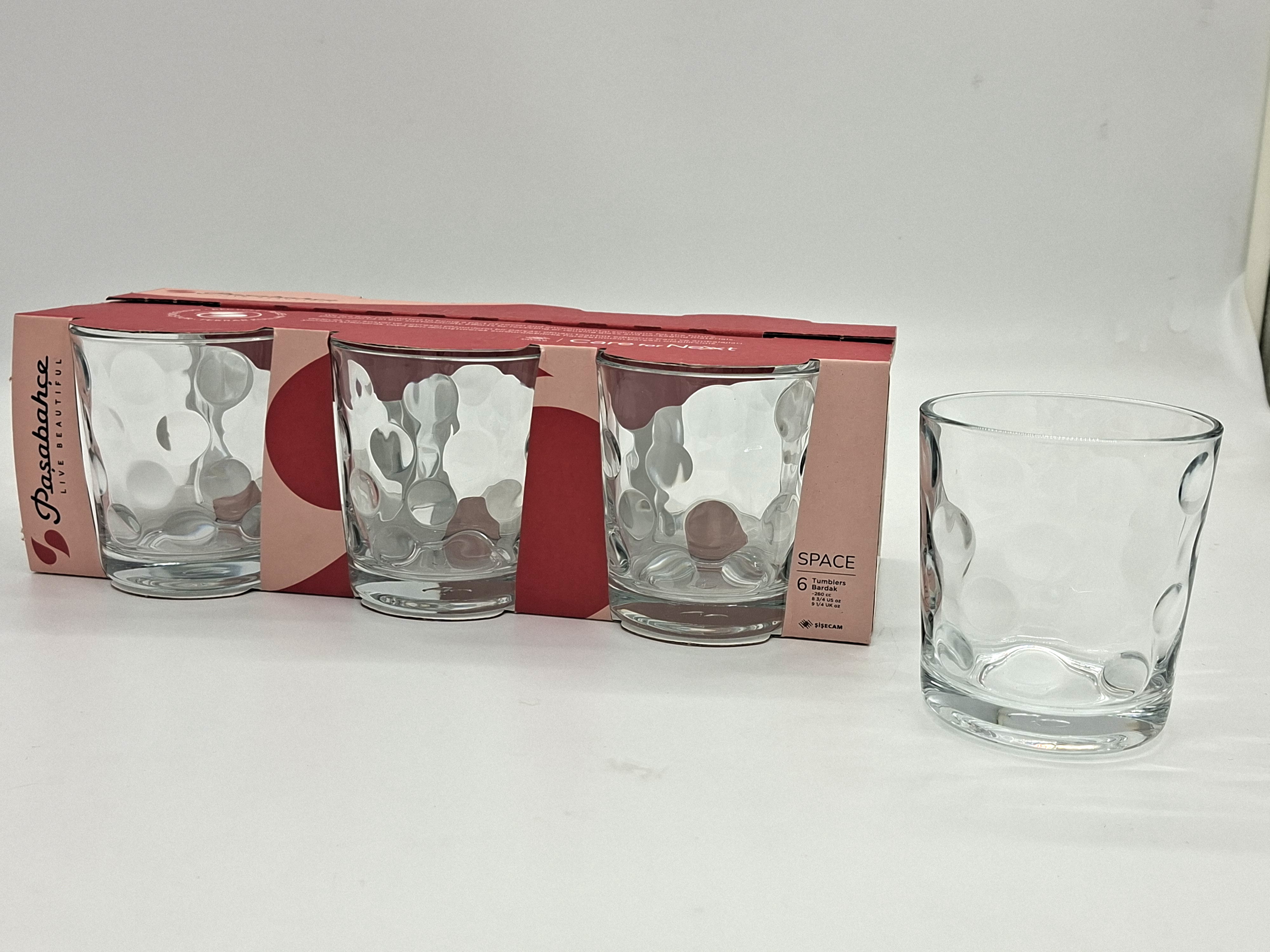 ÜVEGPOHÁR SPACE, 6DB-OS, 260 ML, 52903 (W)