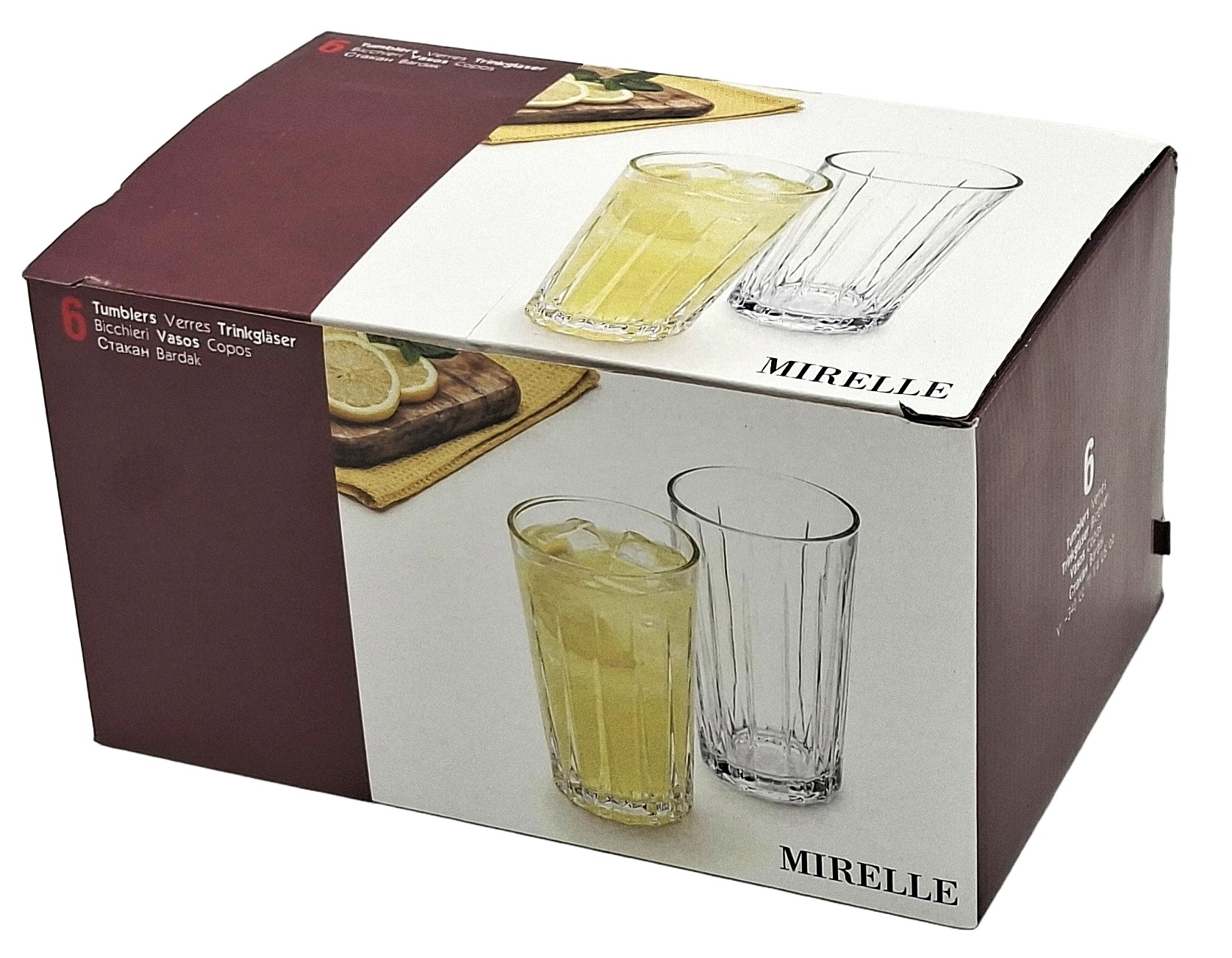 ÜVEGPOHÁR MIRELLE 6 DB-OS 340CC 520025